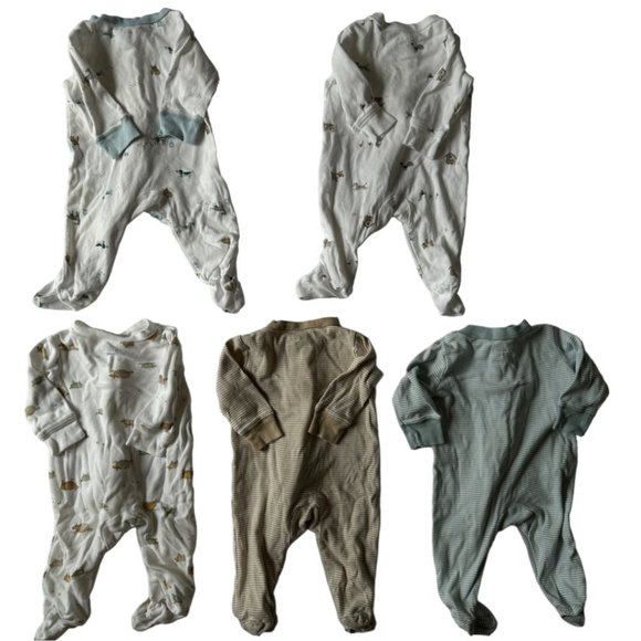 Carter's 3-Month Zip-Up Sleep & Play Pajamas 5-Pack - Picture 3 of 8